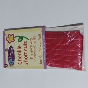 2/$15 Red Chenille Shortcuts June Tailor JT272WM
